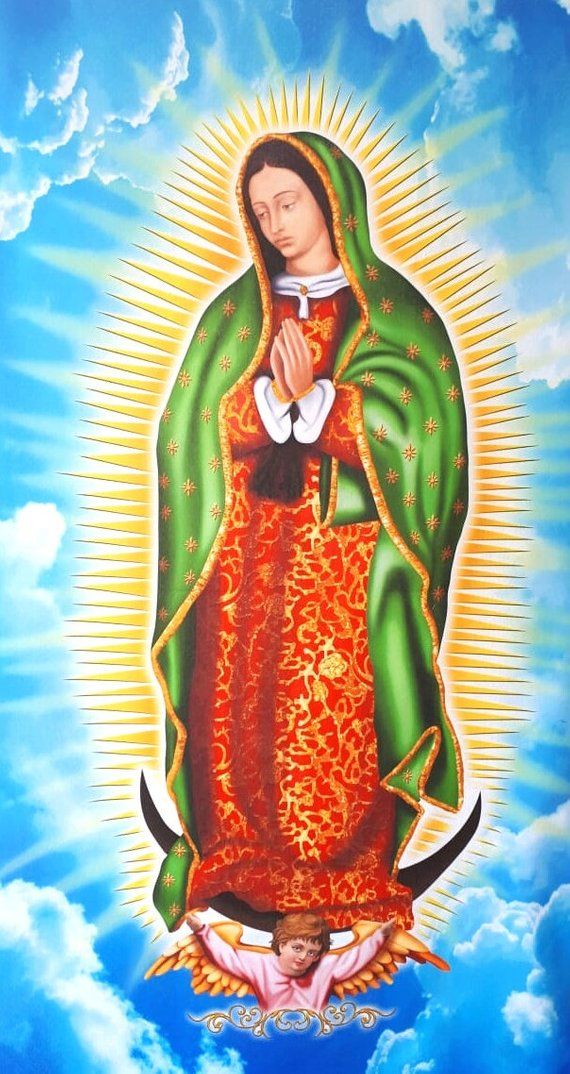 virgen de guadalupe verde
