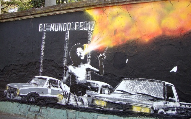 "El mundo feliz", Lapiztola