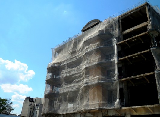 Bâtiment des Douanes de Pantin en restructuration, été 2014