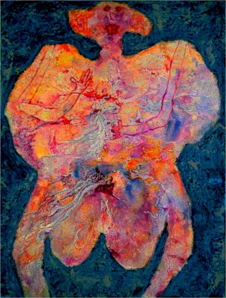 L'arbre de fluides - Jean Dubuffet,1950 - Huile sur toile (116 x 89)